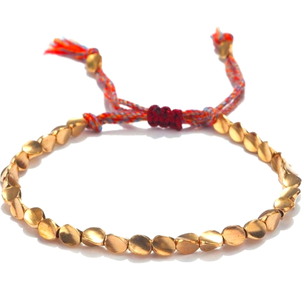 Beautigul Duvely adjustable copper bead friendship bracelet!!